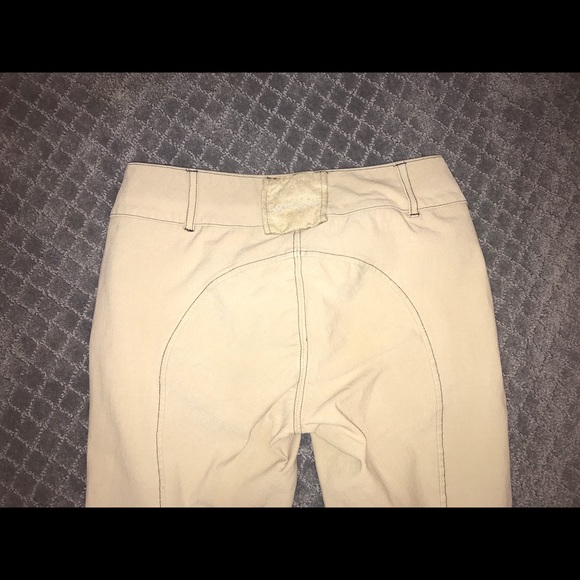 equine couture tan breeches - Picture 3 of 10